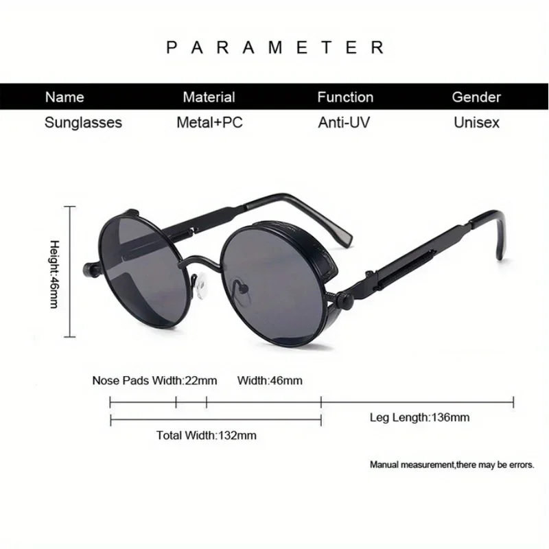 Gafas de sol clásicas Steampun - Metal Photo Panel reseña y precio